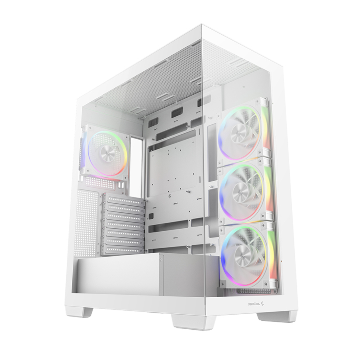 DeepCool CG580 4F V2 ARGB ATX Gaming Chassis – White | R-CG580-WHADA4-G-2 DeepCool CG580 4F V2 ARGB ATX Gaming Chassis – White - Image 1