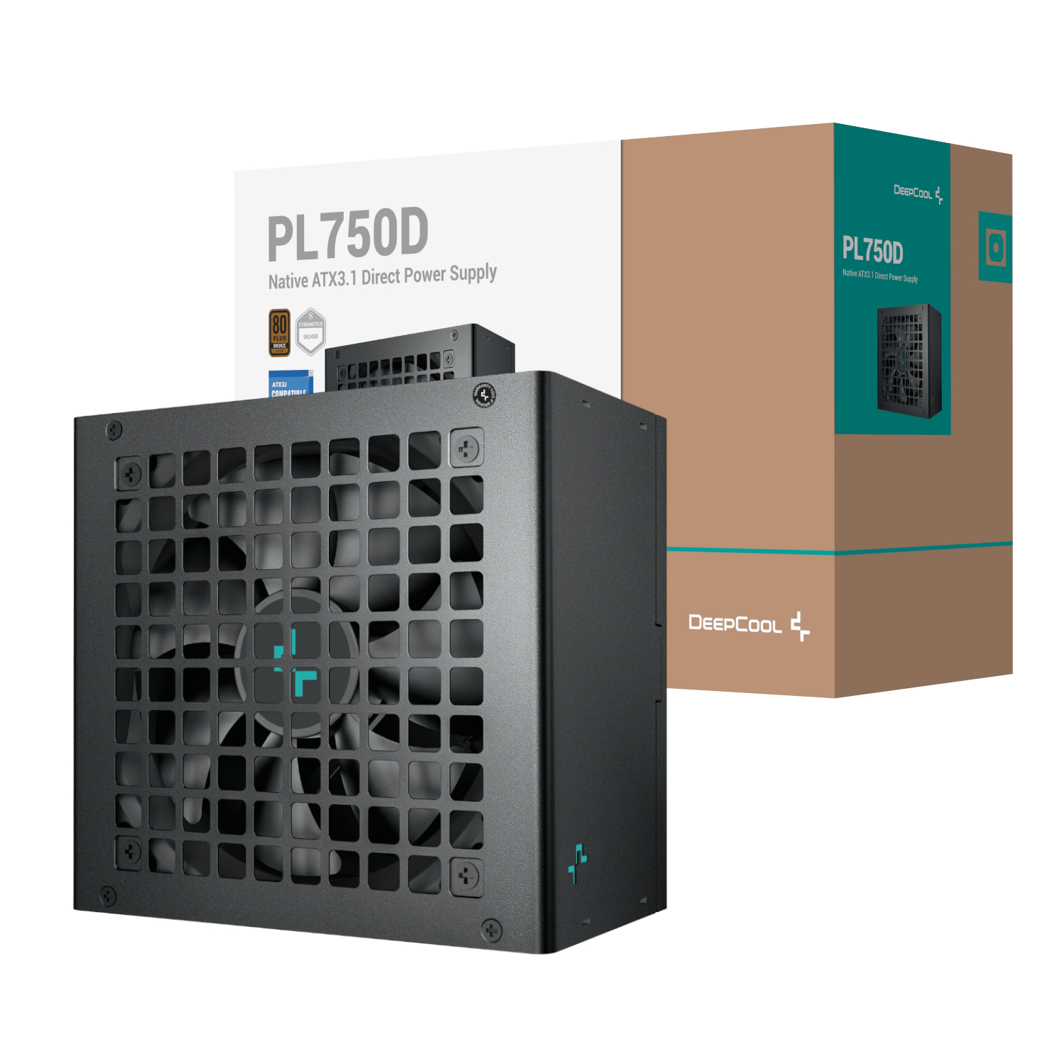 DeepCool PL750D 750W 80PLUS Bronze ATX3.1 Non-Modular Power Supply | R-PL750D-FC0B-EU-V2 DeepCool PL750D 750W 80PLUS Bronze ATX3.1 Non-Modular Power Supply - Image 1