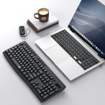 Redragon BK-7367 Full-size Ergonomic Wireless Membrane Office Keyboard - Black - Image 5