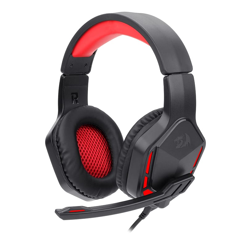 REDRAGON Over-Ear THEMIS Aux Gaming Headset - Black | RD-H220N Enhance your gaming listening experience with the Redragon H220 THEMIS Wired Gaming Headset. It features high-quality sound with built in volume adjustment