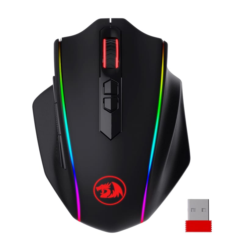 REDRAGON VAMPIRE ELITE Wireless 16000DPI|8 Button|Ergonomic Design|P3335 Optical Sensor|Type-C Cable|RGB Backlit Gaming Mouse - Black | RD-M686RGB Add some wireless gaming features to your gaming setup with the Redragon M686 VAMPIRE ELITE Wireless Gaming Mouse. It features 8 programmable buttons
