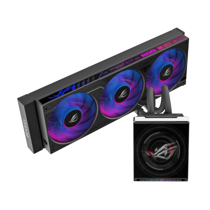 Cable-free AIO cooling | 5.08" IPS LCD pump head | 360mm triple-fan radiator | ARGB lighting | 6-year warranty