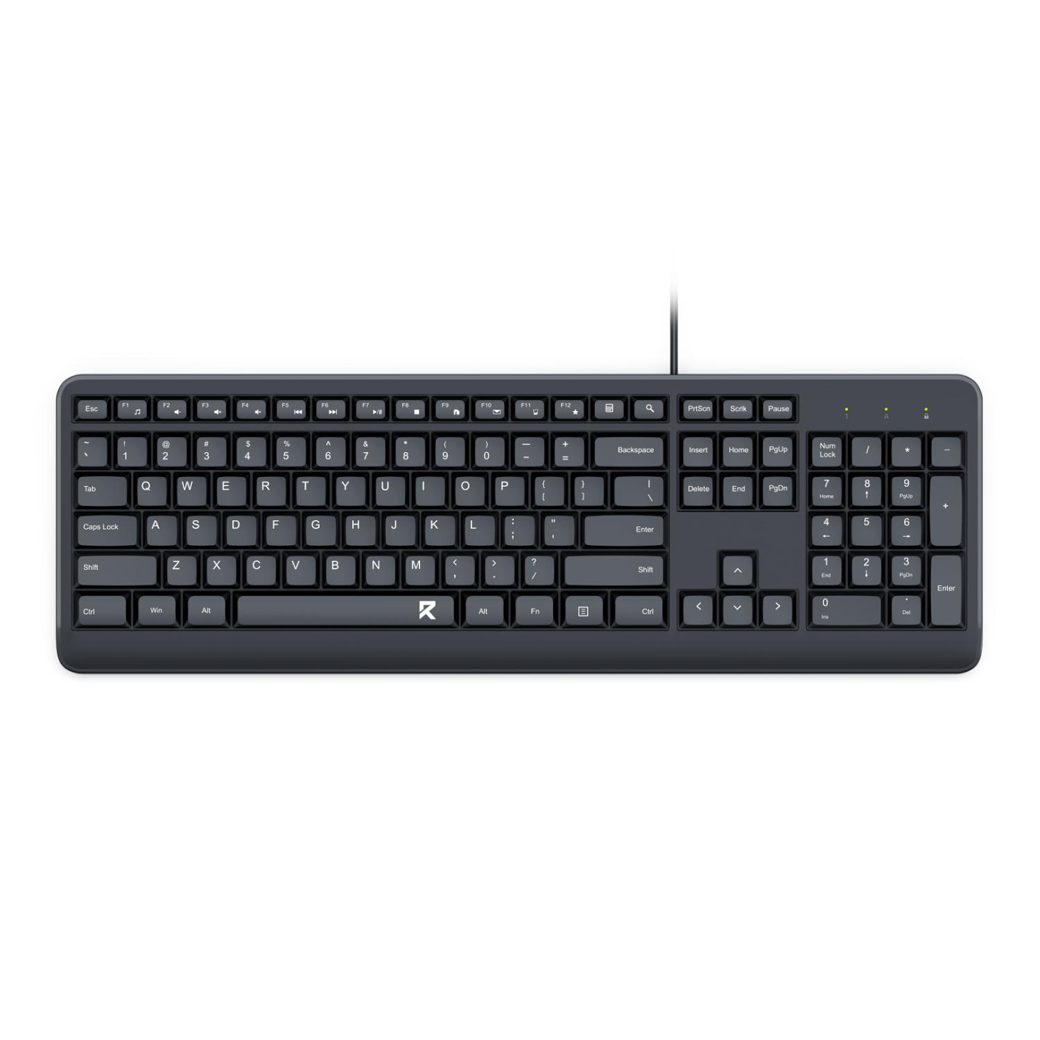 Redragon BK-7092 Full-sized Wired USB Office Keyboard | RD-BK-7092 Redragon BK-7092 Full-sized Wired USB Office Keyboard - Image 1