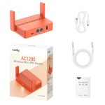 Cudy AC1200 Wi-Fi Mini VPN Router - Orange - Image 5