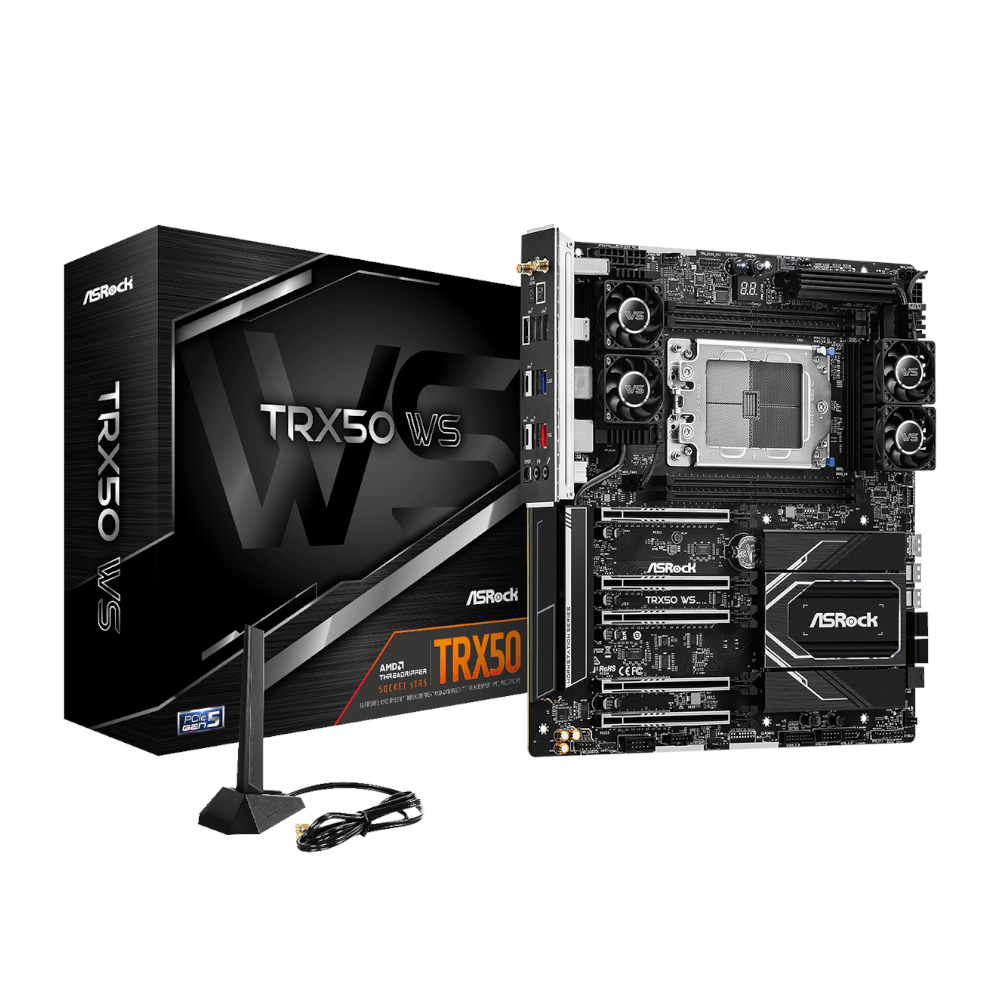 ASRock TRX50 WS AMD TR5 EATX Gaming Motherboard | TRX50WS ASRock TRX50 WS AMD TR5 EATX Gaming Motherboard - Image 1