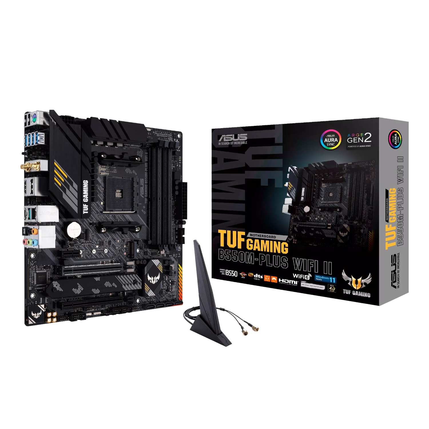 Asus TUF GAMING B550M-PLUS WIFI II mATX Gaming Motherboard | TUFGAMINGB550M-PLUSWIFIII Asus TUF GAMING B550M-PLUS WIFI II mATX Gaming Motherboard - Image 1