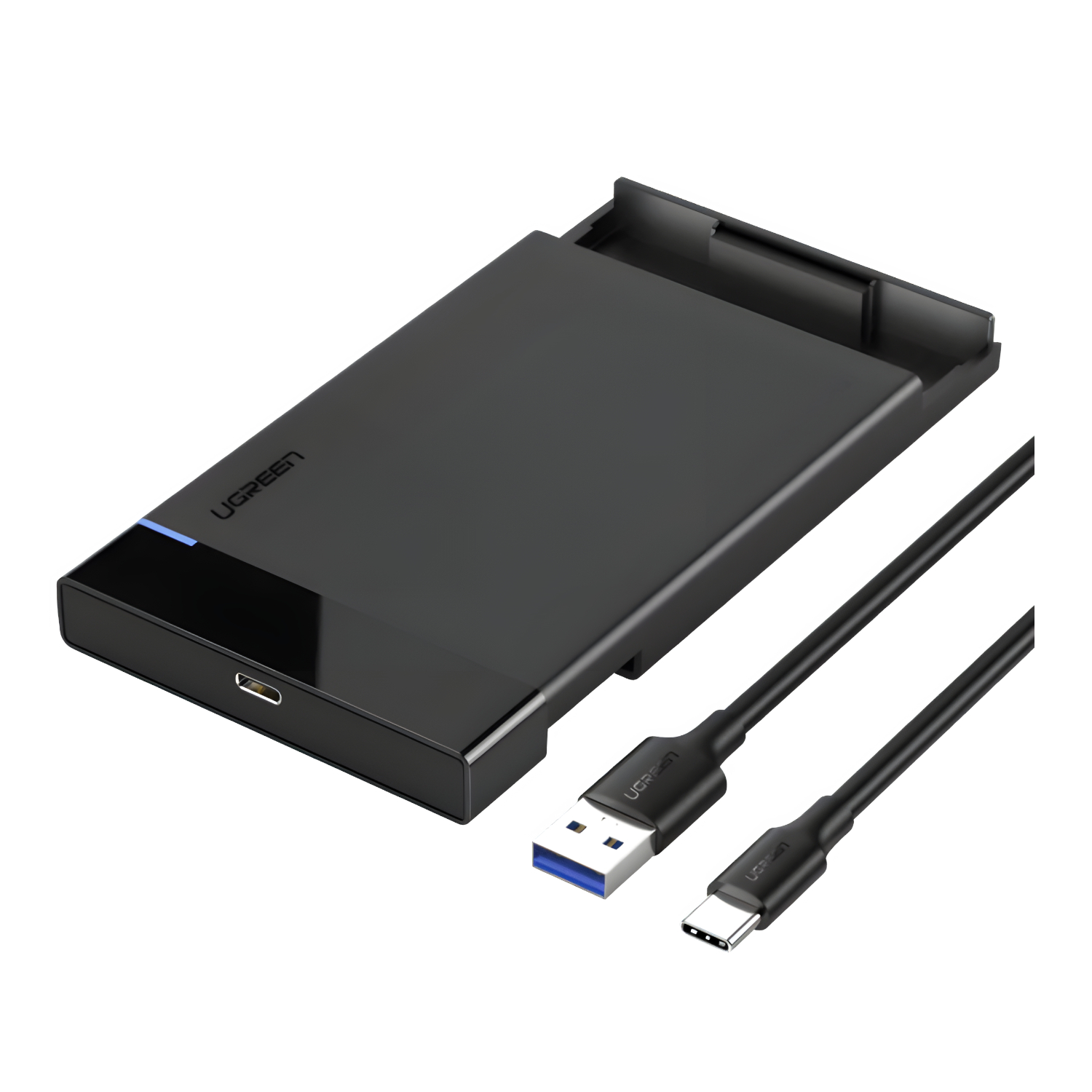 UGREEN USB Type-C 2.5" SATA III External Hard Drive Enclosure | US221-50743 UGREEN USB Type-C 2.5" SATA III External Hard Drive Enclosure - Image 1