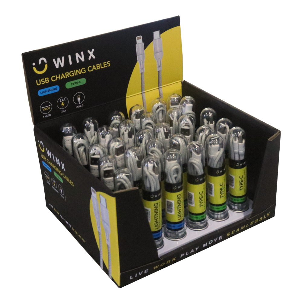 WINX USB to Type-C|Lightning Charging Cables | WX-CB103CLSET WINX USB to Type-C|Lightning Charging Cables - Image 1