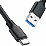 UGREEN Type-C to USB 3.0 Cable 2m – Fast Charging 3A, 5Gbps Sync – Black - Image 2
