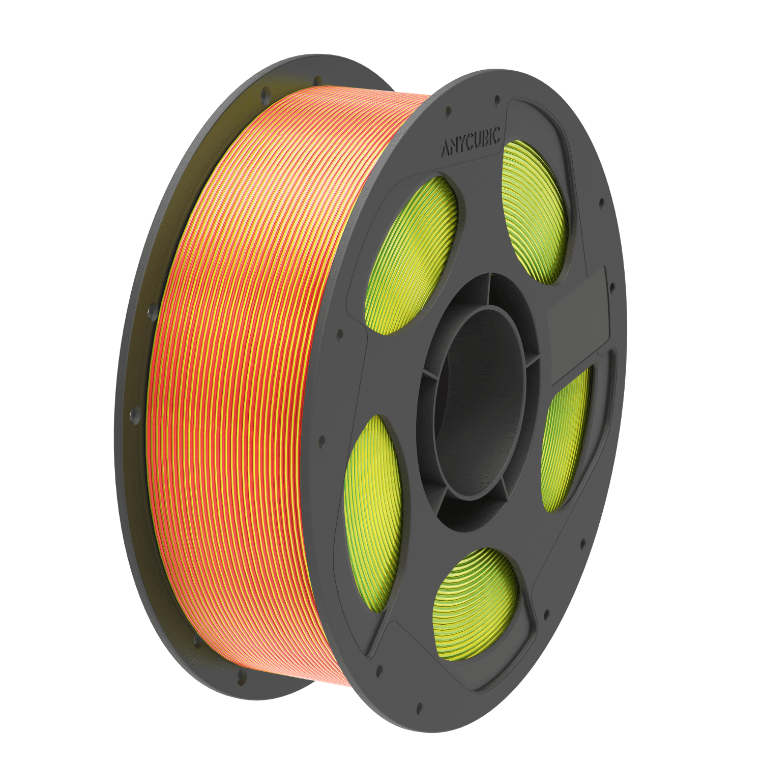Anycubic PLA Silk Tri-Color Filament – Red Yellow Green - Image 1