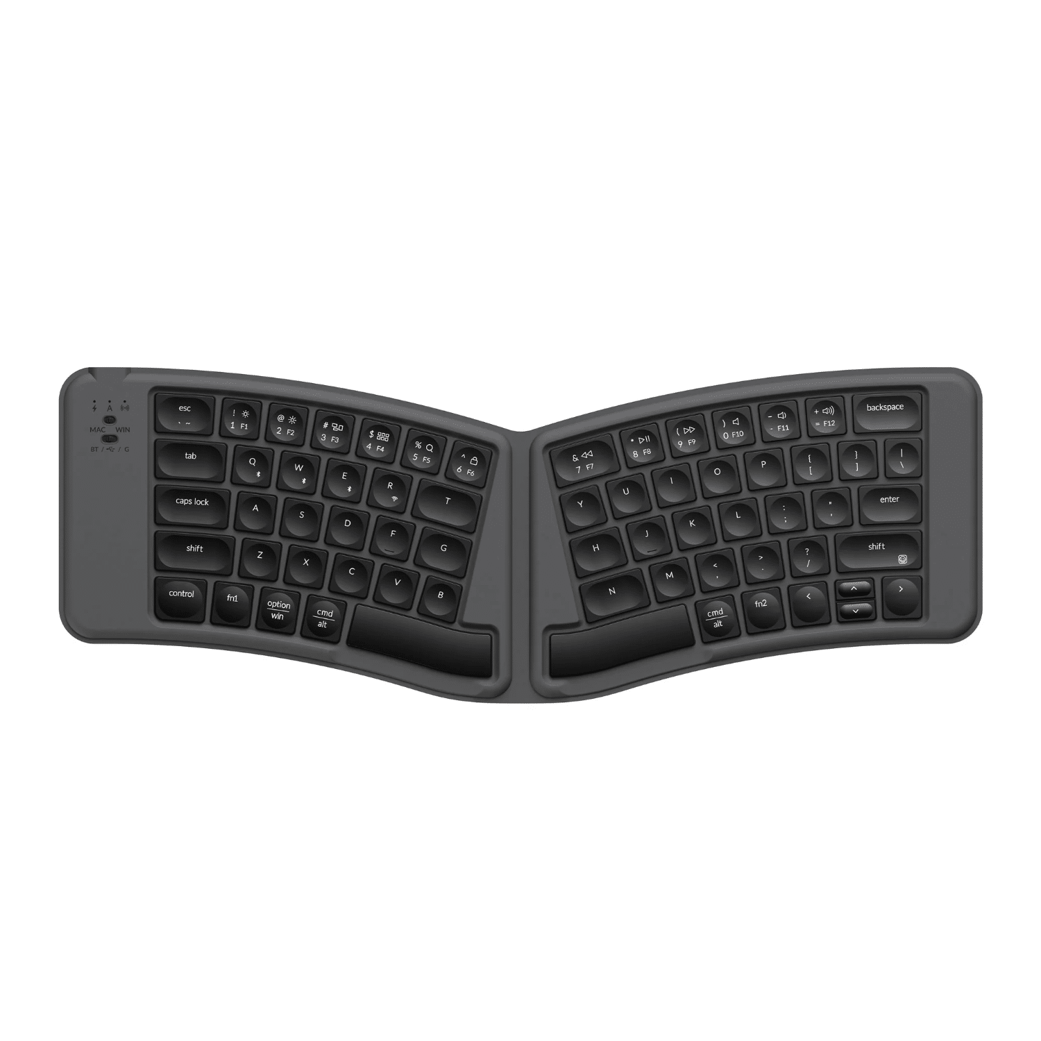 B11P-K1_Keychron_B11_Pro_Ultra-Slim_Wireless_Fol_wr_01.png Keychron B11 Pro Ultra-Slim Wireless Foldable Keyboard Alice Layout - Space Gray - Image 1