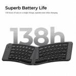 Keychron B11 Pro Ultra-Slim Wireless Foldable Keyboard Alice Layout - Space Gray - Image 3