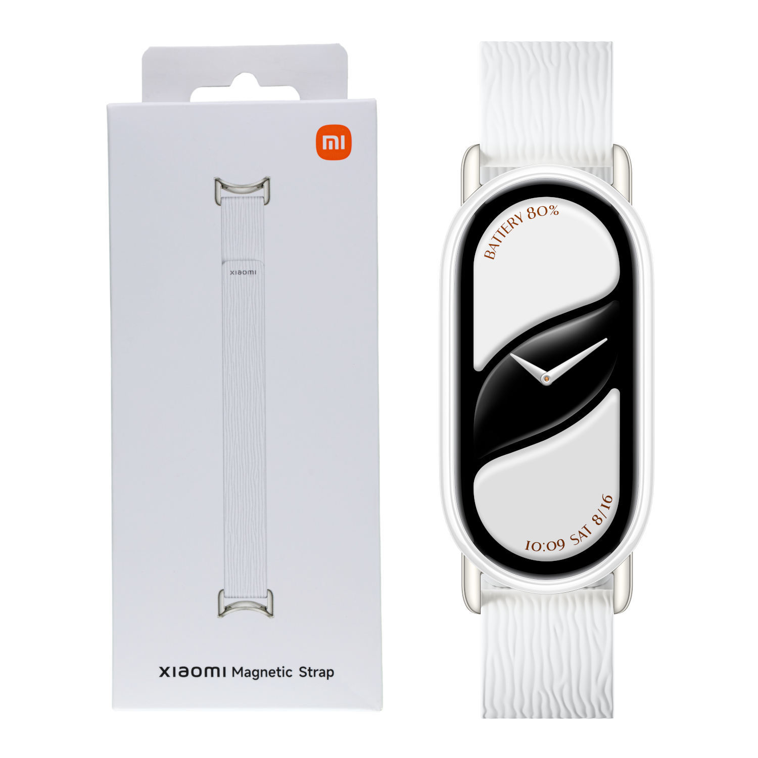 BHR07Y8GL_Xiaomi-Smart-Band-10-Magnetic-Strap-Glacier-White_wr_01b.jpg Xiaomi Smart Band 10 Magnetic Kona Leather Strap - Glacier White - Image 1