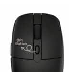 Keychron BM22-A9 1K Huano Micro Switch Wireless Mouse (BT/2.4GHz/Wired) - Black - Image 6