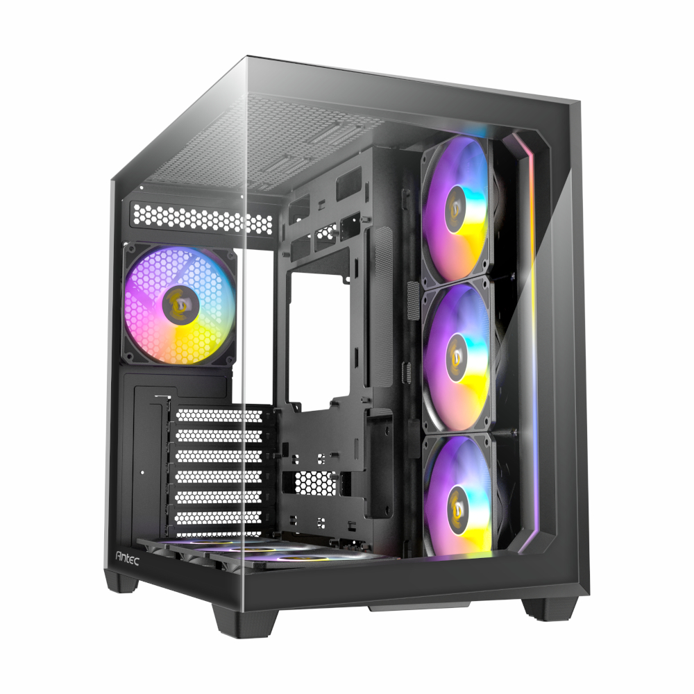 C5-ARGB-B_wr_01.jpg Antec C5 ARGB ATX DUAL Mid Tower Gaming Chassis – Black - Image 1