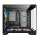 Antec C5 CURVED ARGB ATX | Micro-ATX | ITX ARGB Dual Chamber Mid-Tower Gaming Chassis - Black - Image 6