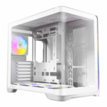 Antec C5 CURVED ARGB ATX | Micro-ATX | ITX ARGB Dual Chamber Mid-Tower Gaming Chassis - White