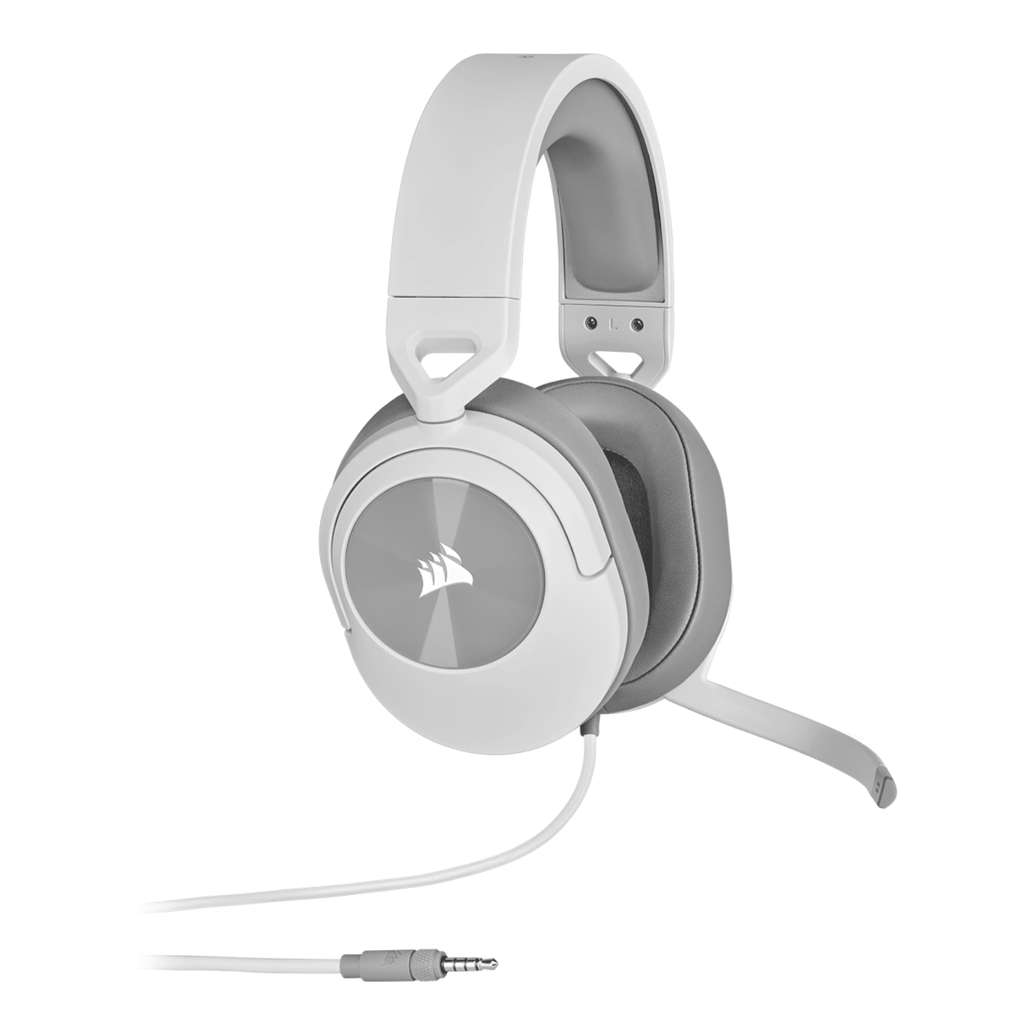 CA-9011261-AP_CORSAIR_OVER-EAR_HS55_WIRED_WH_wr_01.png Corsair HS55 Surround Wired Gaming Headset – White - Image 1