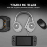 Corsair HS55 Surround Wired Gaming Headset – White - Image 6