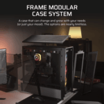 Corsair FRAME 4000D RS ARGB Modular Mid-Tower PC Case - Black - Image 4