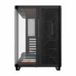 Corsair AIR 5400 LX-R RGB iCUE LINK Triple Chamber Mid-Tower PC Case - Black - Image 2