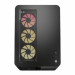 Corsair AIR 5400 LX-R RGB iCUE LINK Triple Chamber Mid-Tower PC Case - Black - Image 4