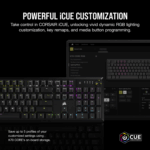 Corsair K70 CORE RGB Mechanical Gaming Keyboard - Black - Image 5