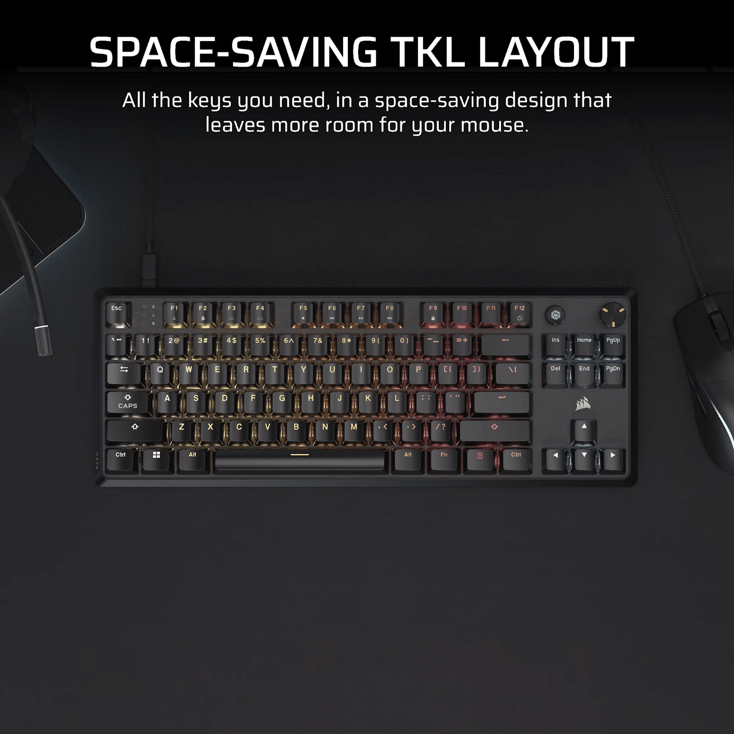 Corsair K70 CORE TKL RGB Mechanical Gaming Keyboard - Image 3