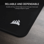 Corsair MM Anti-fray Cloth Gaming Mouse Pad XL - Black - Image 3