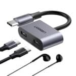 UGREEN USB Type-C Dual Audio and Charging Adapter (15W PD, 2-in-1 Splitter) - Image 2
