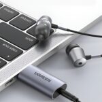 UGREEN CM383-80864 USB-A to 3.5mm Audio Jack External Sound Adapter - Silver - Image 3