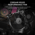 Corsair RS120 120mm PWM Fan - Black - Image 6