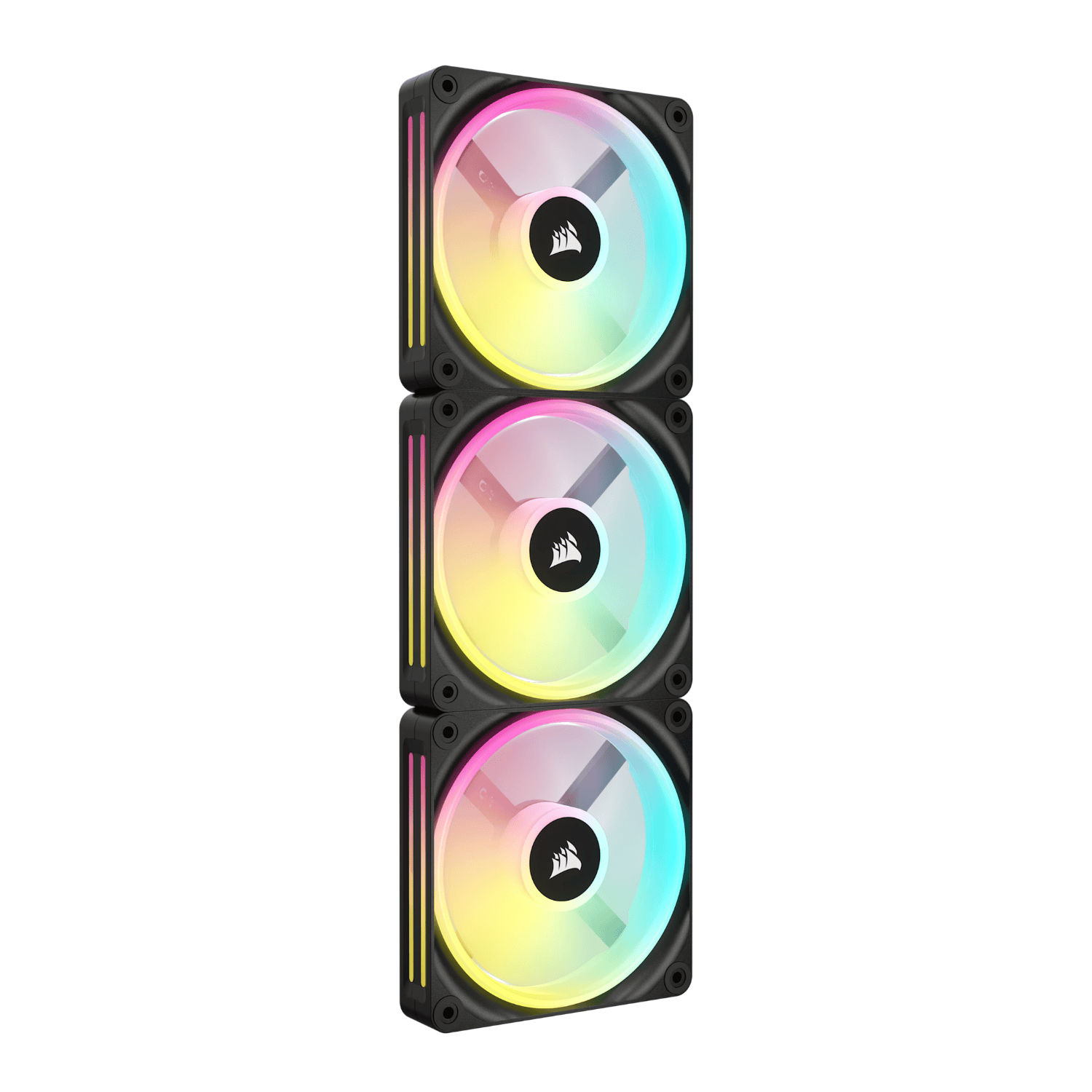 Corsair iCUE LINK QX120 RGB 120mm PWM PC Fans Starter Kit with iCUE LINK System Hub - Image 2