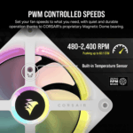 Corsair iCUE LINK QX120 RGB 120mm PWM PC Fan Expansion Kit - White - Image 5