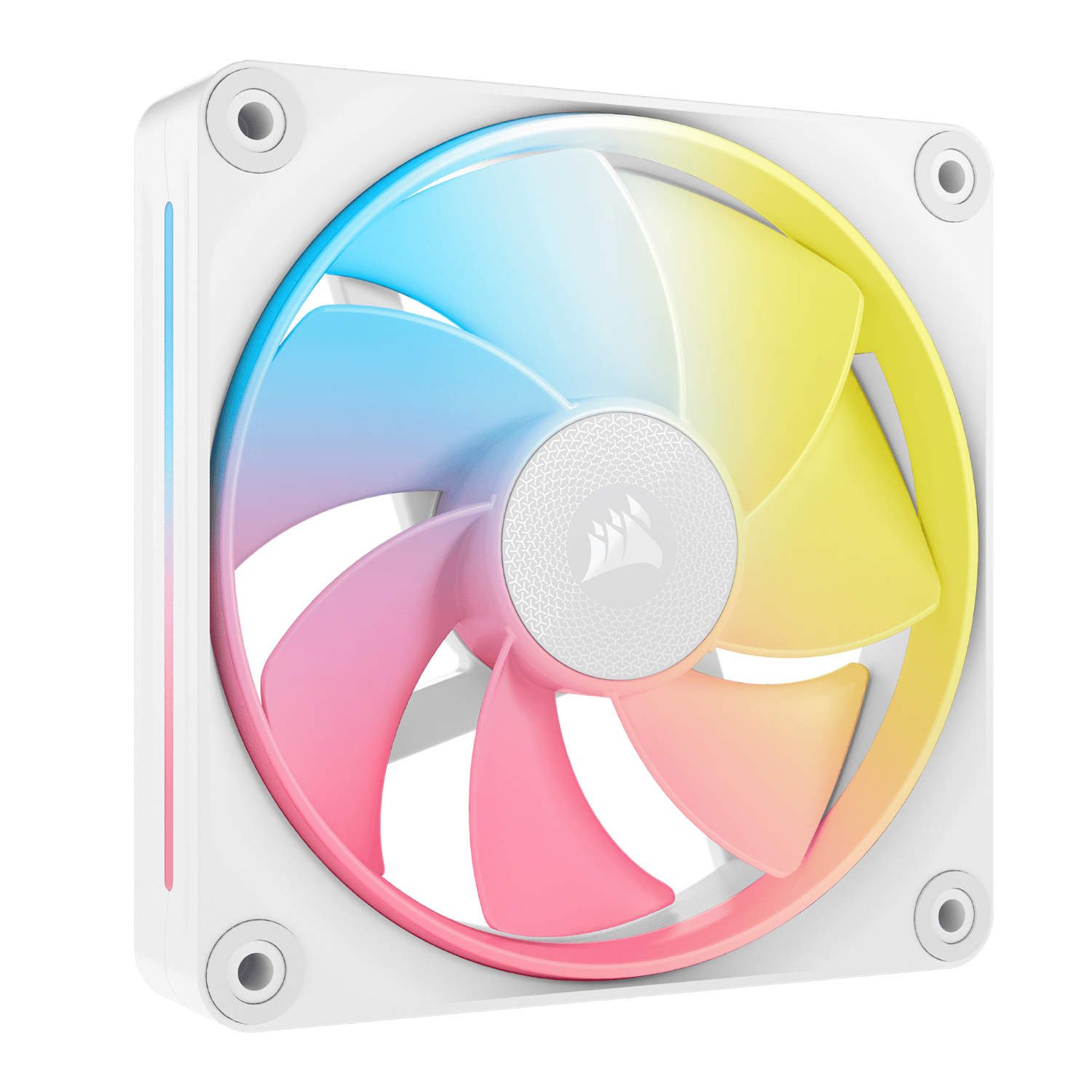 Corsair iCUE LINK LX120-R RGB 120mm PWM Reverse Fan Expansion – White - Image 1