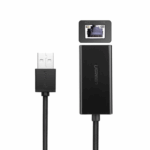 UGREEN CR110 Ethernet Adapter | USB 2.0 to RJ45 - Black - Image 2