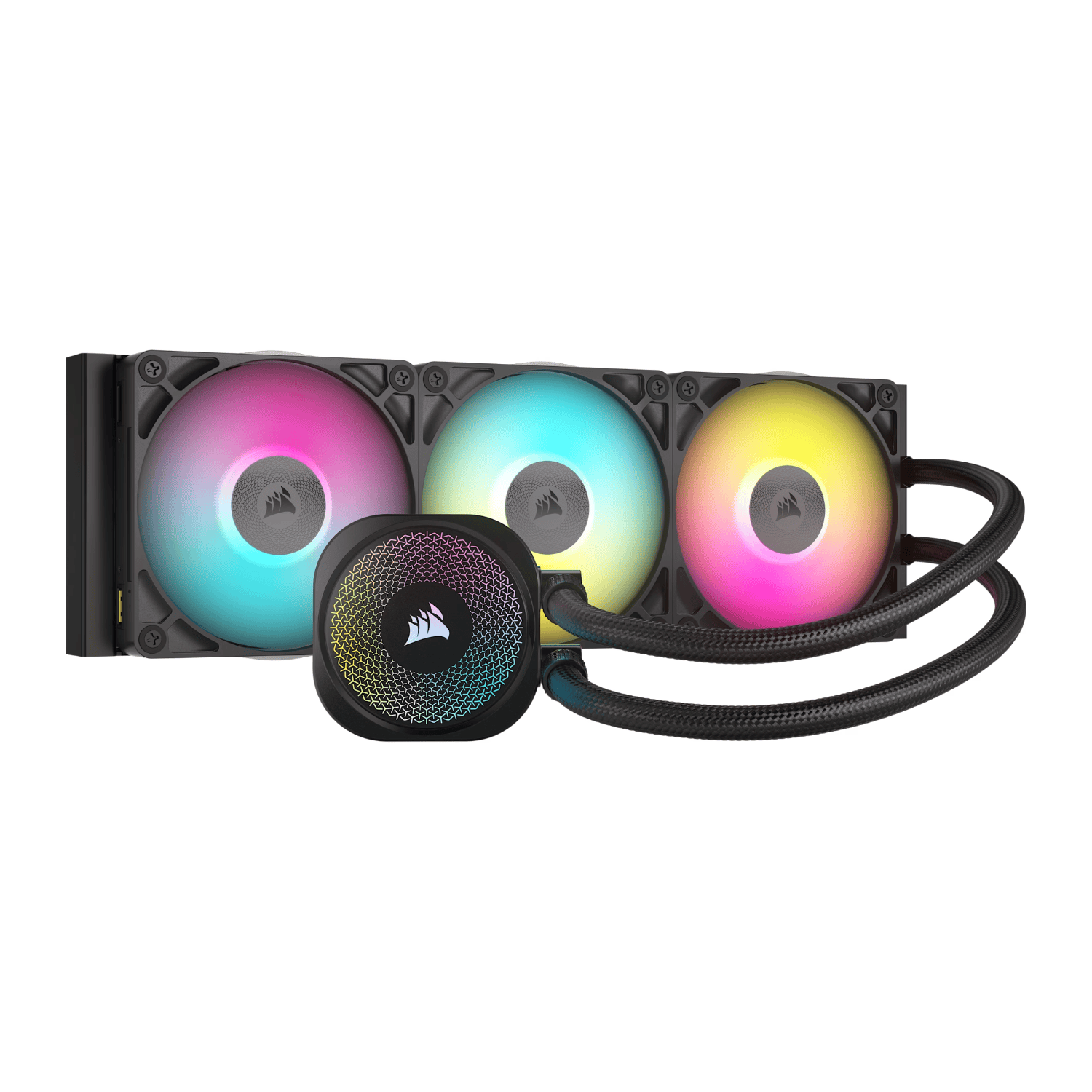 CW-9061018-WW_Corsair_iCUE_LINK_TITAN_360_RX_RGB_AIO_L_wr_01.png Corsair iCUE LINK TITAN 360 RX RGB AIO Liquid CPU Cooler - Black - Image 1