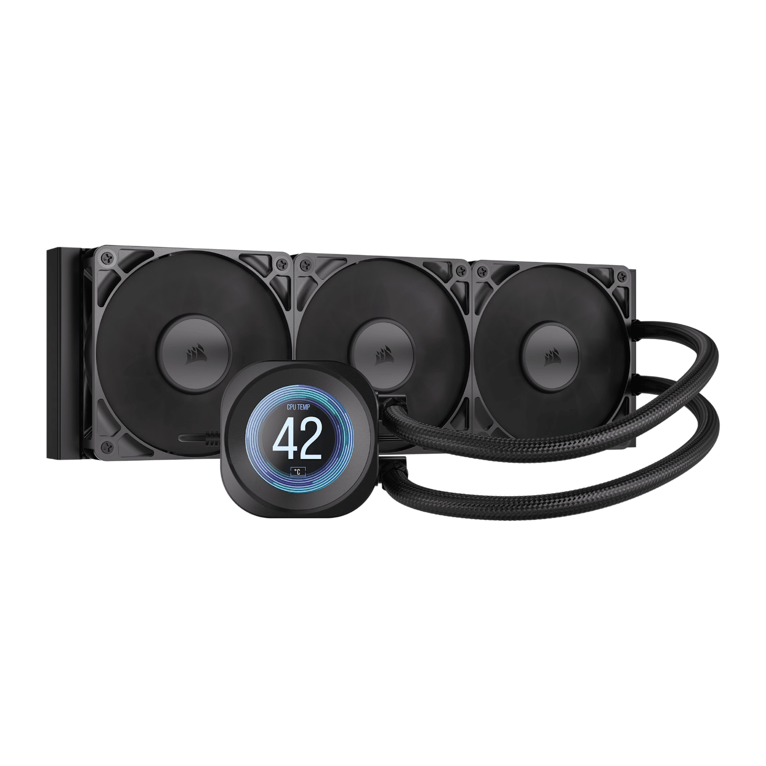 CW-9061033-WW_Corsair_NAUTILUS_360_RS_LCD_Liquid_CPU_C_wr_01.png Corsair NAUTILUS 360 RS LCD Liquid CPU Cooler - Black - Image 1