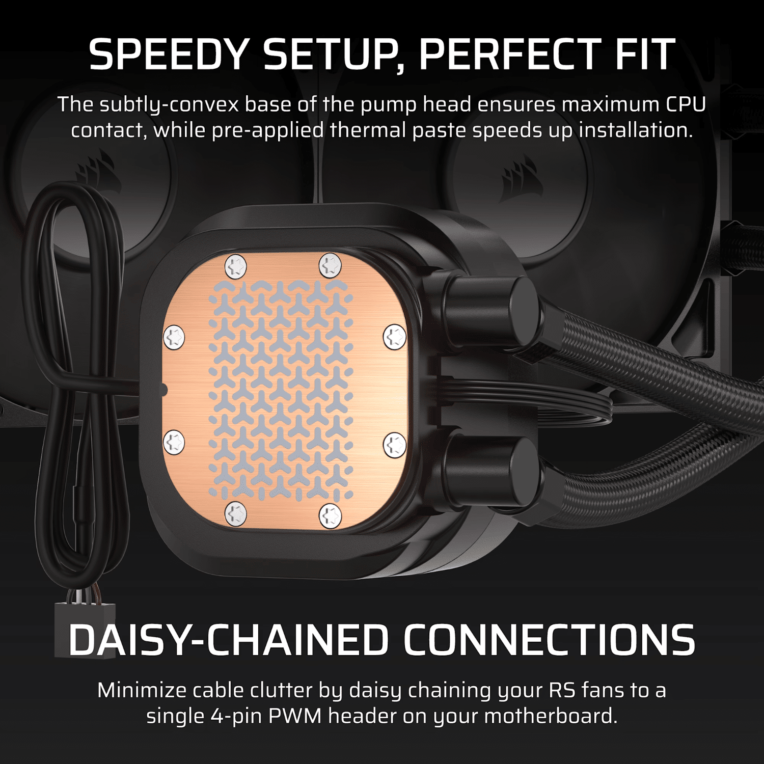 Corsair NAUTILUS 360 RS LCD Liquid CPU Cooler - Black - Image 3