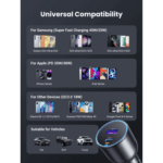 UGREEN 63W Type-C + USB A Fast Car Charger - Image 7