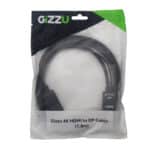 Gizzu 4K HDMI to DP Cable (1.8m) - Black - Image 3