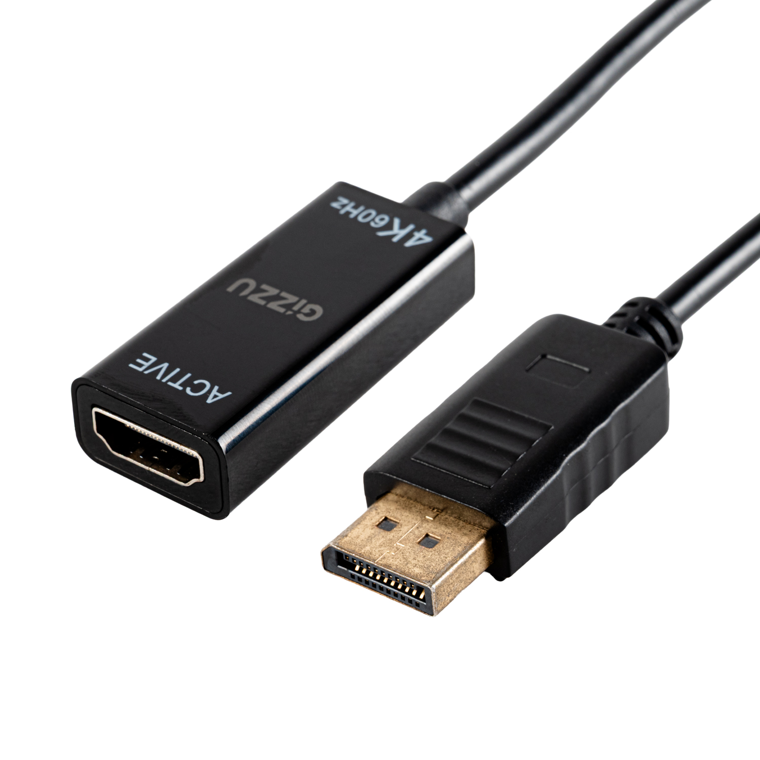 GIZZU-GAPDPHA-45-0004-Edit_1500x1500.jpg Gizzu 4K60Hz DisplayPort to HDMI Active Adapter - Image 1