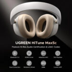 UGREEN HiTune Max 5C Hybrid ANC Headphones–White - Image 5
