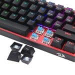 Redragon K616 FIZZ Pro 61-Key RGB Mechanical Gaming Keyboard – Black (60%, RGB, Wireless/Wired, Hot-Swappable) - Image 7