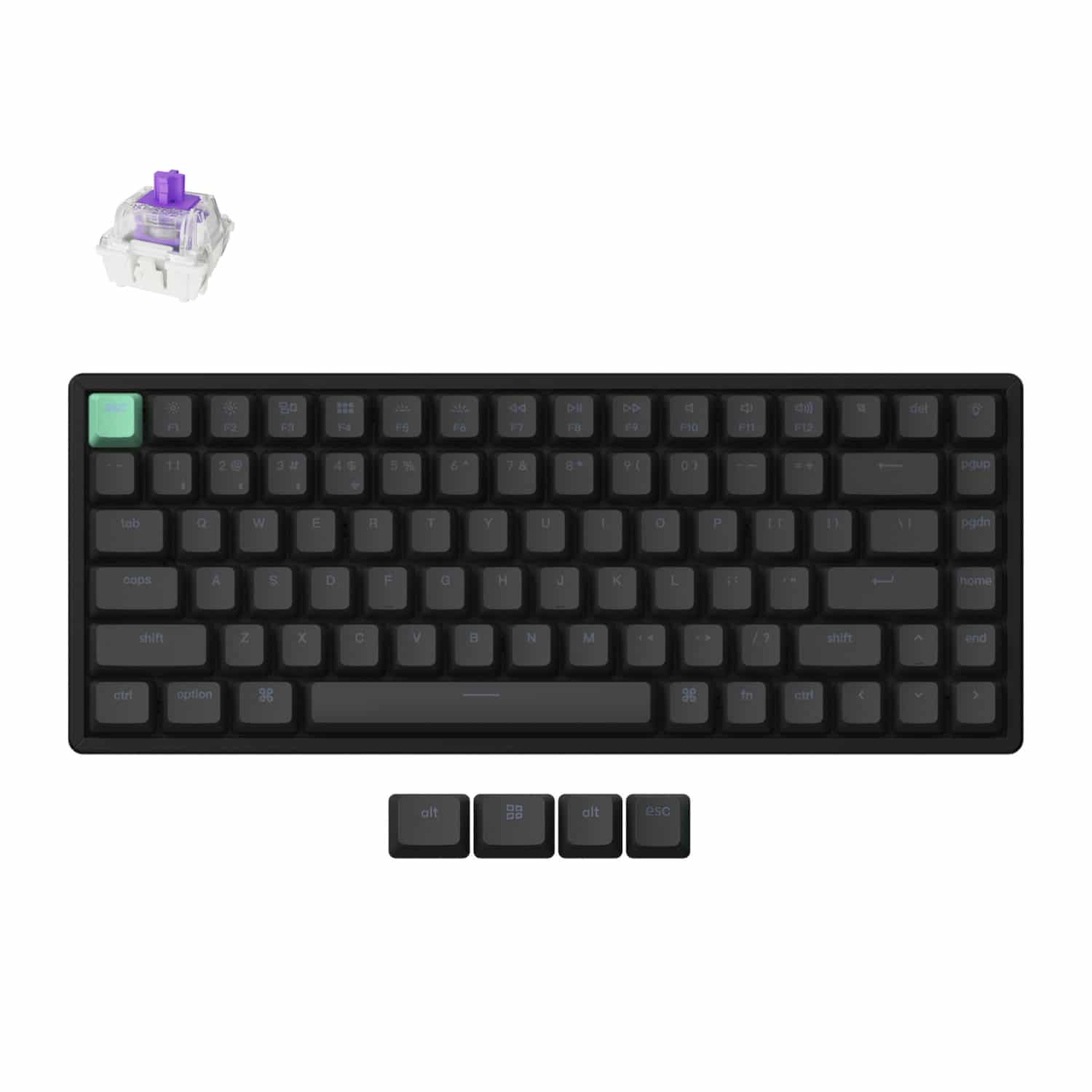 Keychron_K2H-J1_wr_01a.jpg Keychron K2 HE Wireless Standard Magnetic Custom Keyboard | NEBULA Switch - Image 1