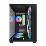 FSP M341 ARGB ATX Mid Tower Gaming Chassis - Black - Image 2