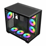 FSP M341 ARGB ATX Mid Tower Gaming Chassis - Black - Image 4