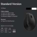 Keychron M5-A29 1K Wireless Mouse (BT/2.4GHz/Wired) - Black - Image 8