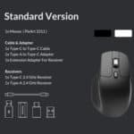 Keychron M6S-B72 1K Wireless Mouse (BT/2.4GHz/Wired) - Black - Image 14
