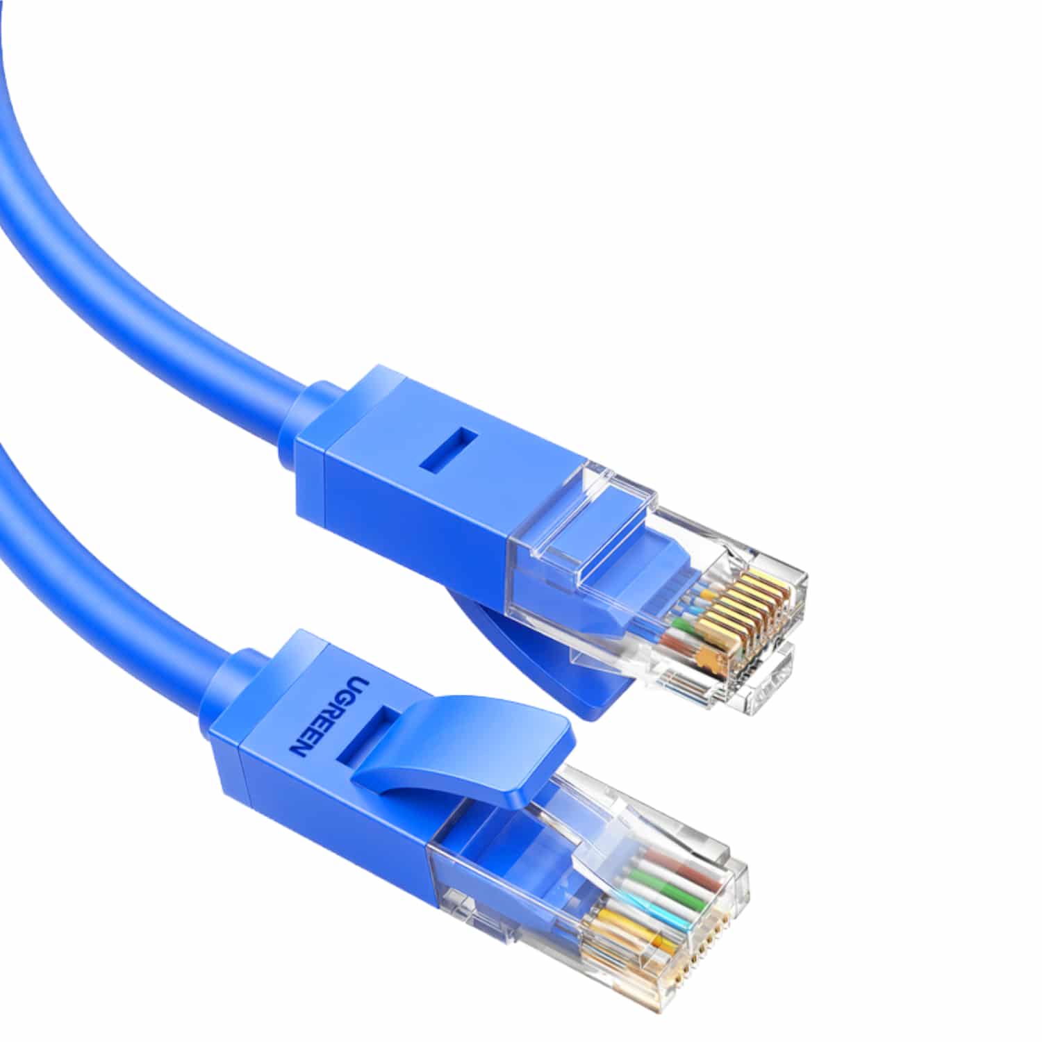 NW102-15996_-UGREEN-Cat6-RJ45-Gigabit-Ethernet-Cable-Blu.jpeg UGREEN RJ45 CAT6 0.5m LAN Network Cable - (1Gbps, 250MHz) - Blue - Image 1